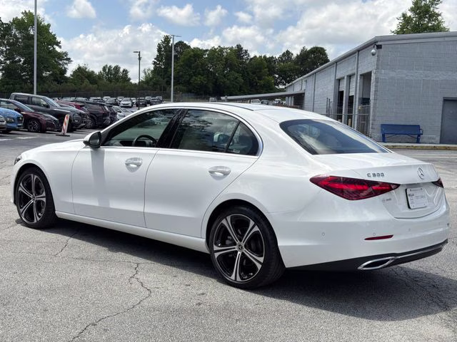 2025 MANUFAKTUR Moonlight White Metallic Mercedes-Benz C-Class C 300 RWD Sedan
