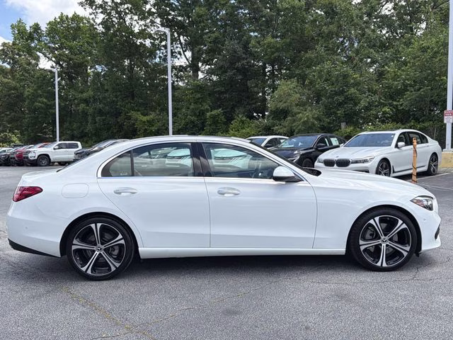 2025 MANUFAKTUR Moonlight White Metallic Mercedes-Benz C-Class C 300 RWD Sedan