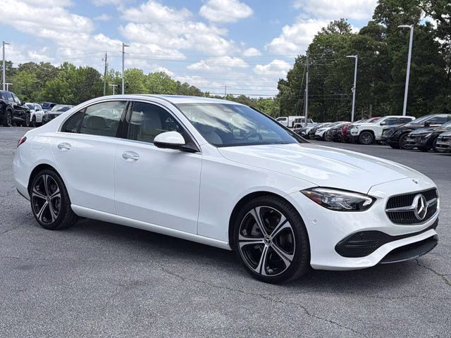 2025 MANUFAKTUR Moonlight White Metallic Mercedes-Benz C-Class C 300 RWD Sedan