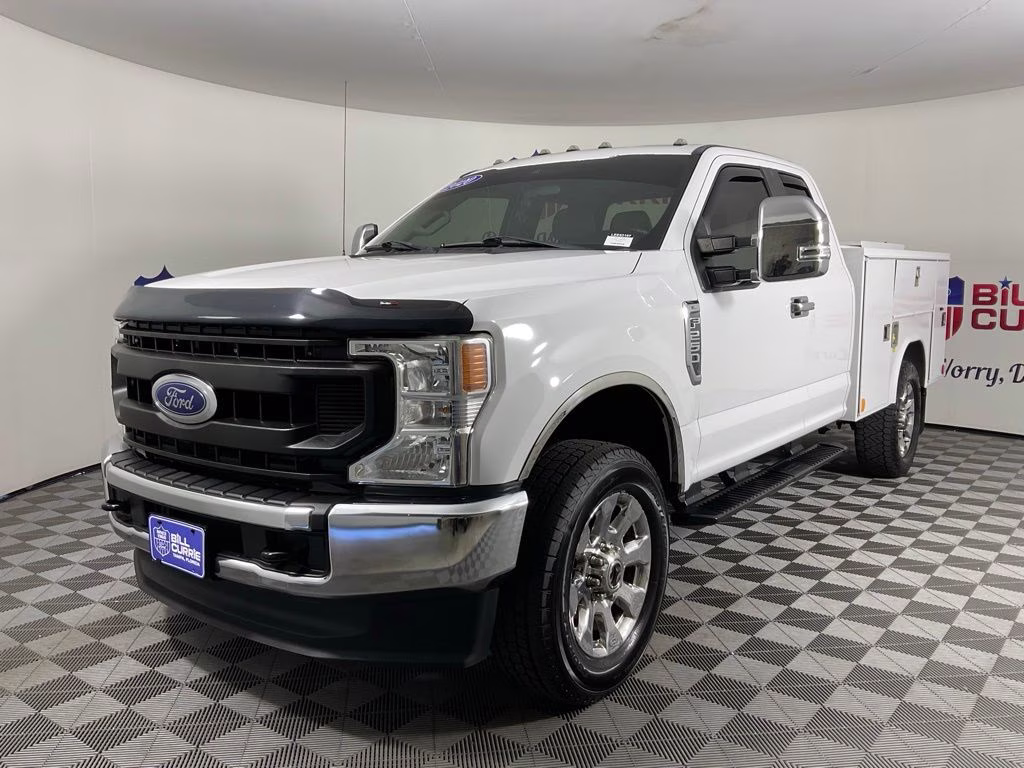 2020 Oxford White Ford Super Duty F-250 SRW XL SERVICE BODY 4X4 Truck