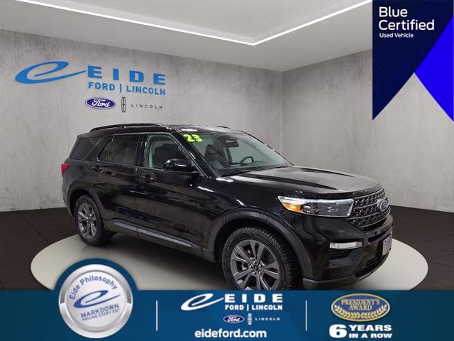 2023 Agate Black Metallic Ford Explorer XLT 4X4 SUV