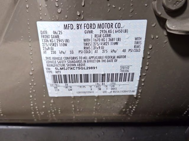 2025 Harbor Gray Clearcoat Lincoln Aviator Reserve AWD SUV