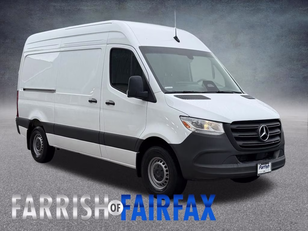 2025 Arctic White Mercedes-Benz Sprinter 2500 Cargo 144 WB RWD Van