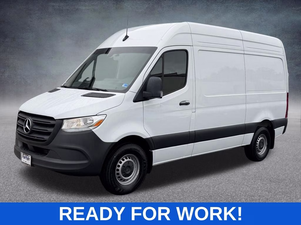 2025 Arctic White Mercedes-Benz Sprinter 2500 Cargo 144 WB RWD Van