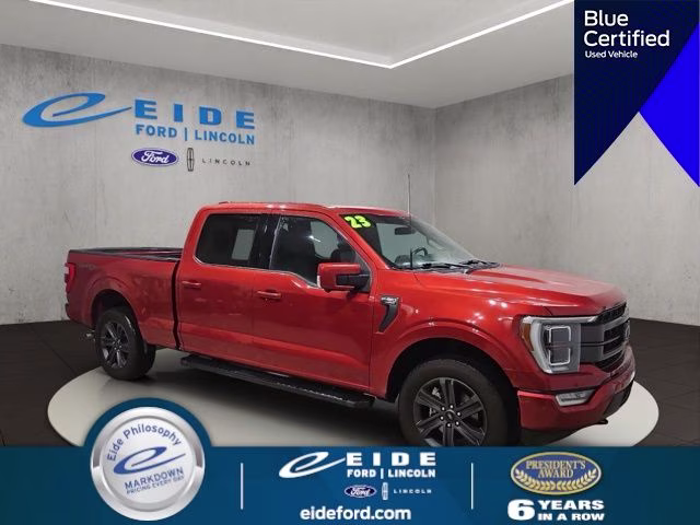 2023 Hot Pepper Red Metallic Tinted Clearcoat Ford F-150 Lariat 4X4 Truck