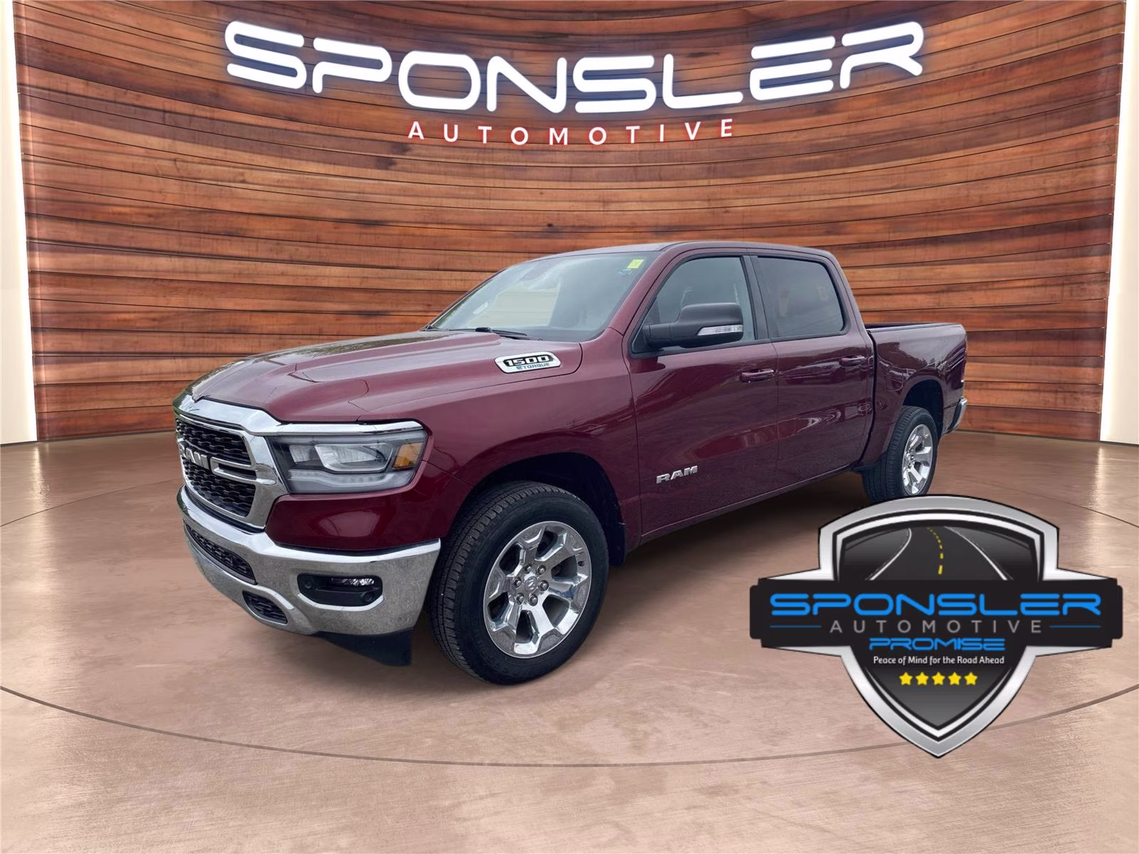 2022 Delmonico Red Pearlcoat Ram 1500 Big Horn 4X4 Truck