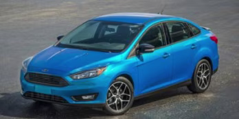 2016 Blue Ford Focus SE FWD Sedan