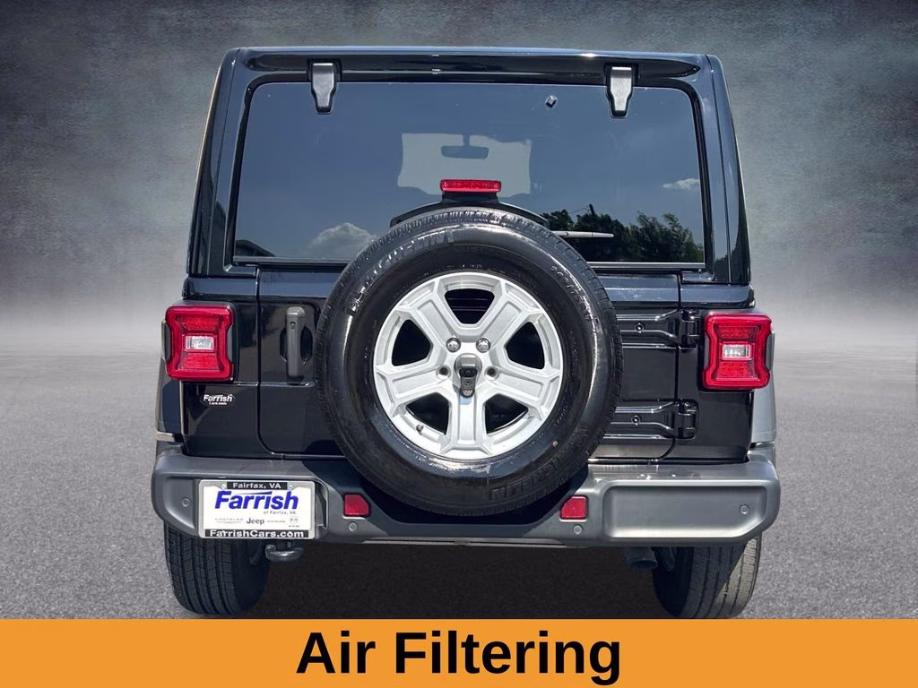 2022 Black Clearcoat Jeep Wrangler Unlimited Sport S W/ SKY ONE TOUCH 4X4 SUV
