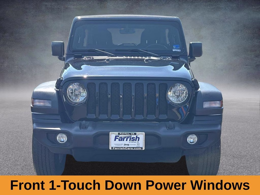 2022 Black Clearcoat Jeep Wrangler Unlimited Sport S W/ SKY ONE TOUCH 4X4 SUV