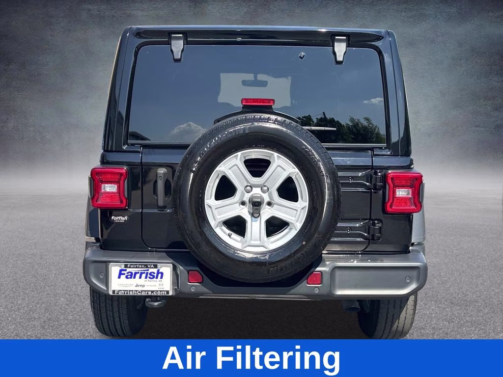 2022 Black Clearcoat Jeep Wrangler Unlimited Sport S W/ SKY ONE TOUCH 4X4 SUV