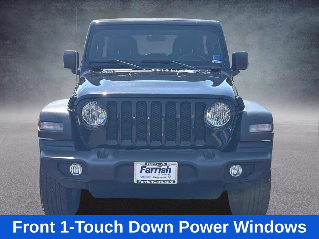 2022 Black Clearcoat Jeep Wrangler Unlimited Sport S W/ SKY ONE TOUCH 4X4 SUV