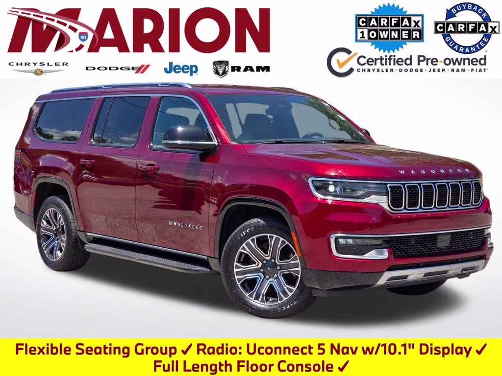 2024 Velvet Red Pearlcoat Jeep Wagoneer L Series II 4X4 SUV