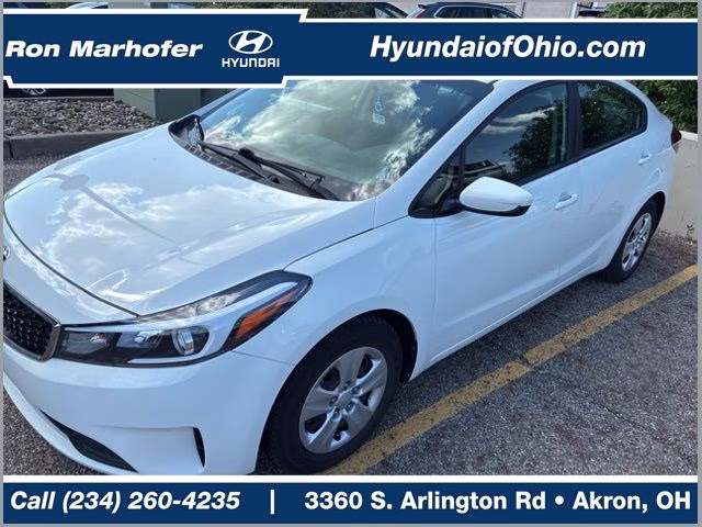 2018 White Kia Forte LX FWD Sedan