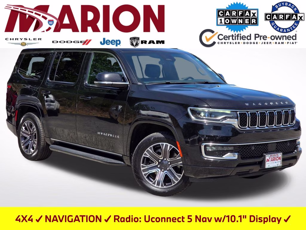 2024 Diamond Black Crystal Pearlcoat Jeep Wagoneer Series II 4X4 SUV