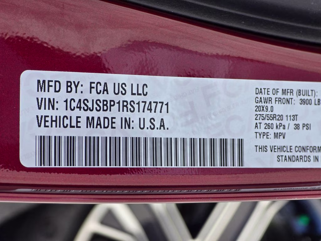 2024 Velvet Red Pearlcoat Jeep Wagoneer L Series II 4X4 SUV