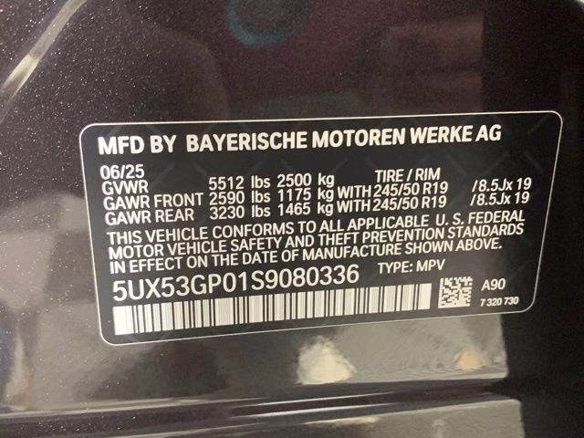 2025 Dark Graphite Metallic BMW X3 30 xDrive AWD SUV