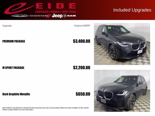 2025 Dark Graphite Metallic BMW X3 30 xDrive AWD SUV