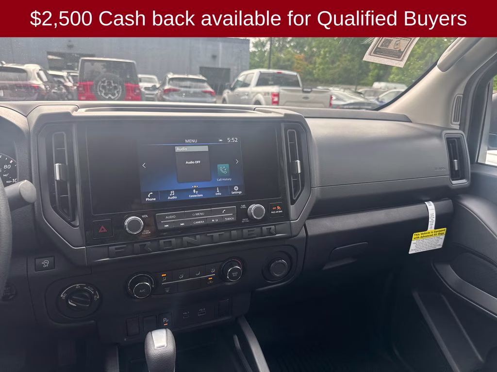 2026 Glacier White Nissan Frontier S 4X4 Truck