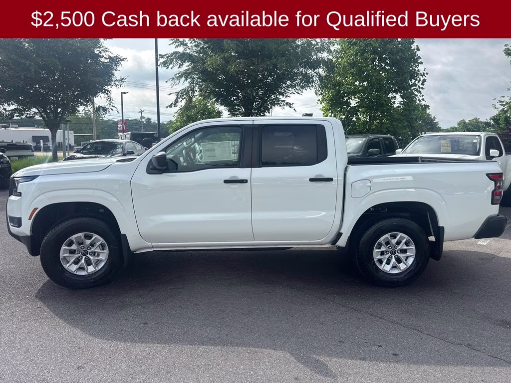 2026 Glacier White Nissan Frontier S 4X4 Truck