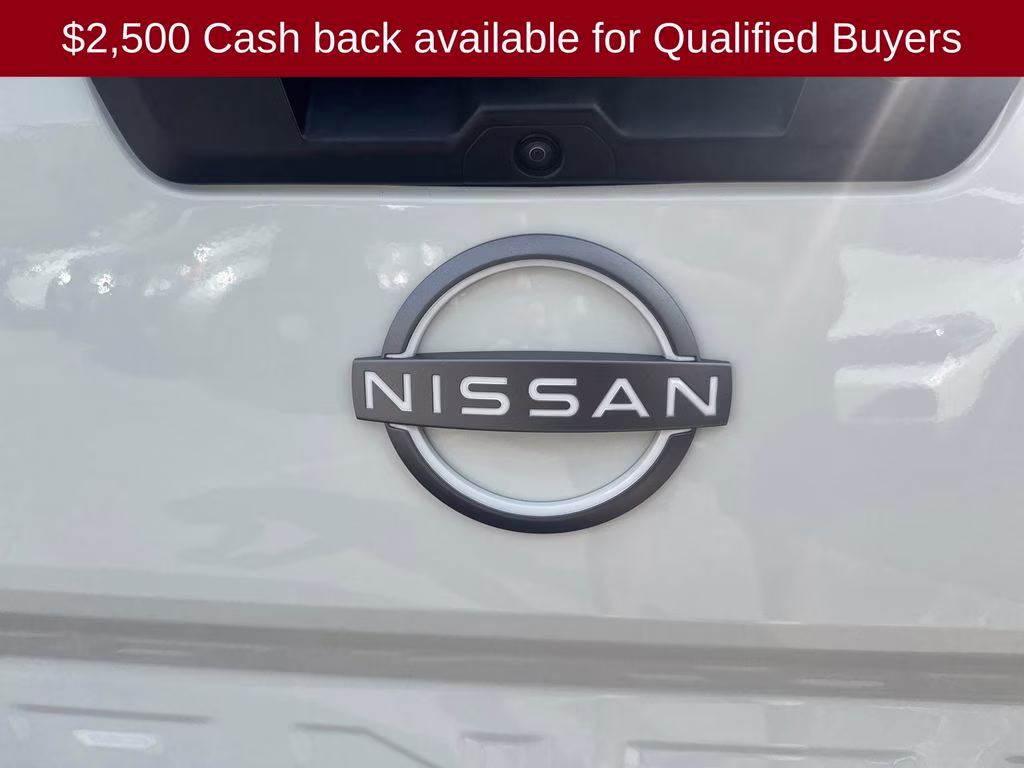 2026 Glacier White Nissan Frontier S 4X4 Truck