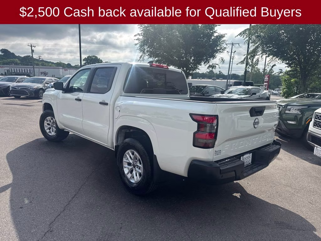 2026 Glacier White Nissan Frontier S 4X4 Truck