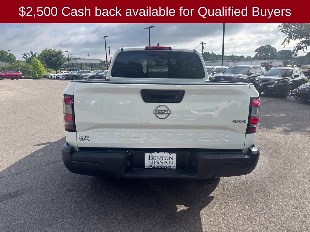 2026 Glacier White Nissan Frontier S 4X4 Truck