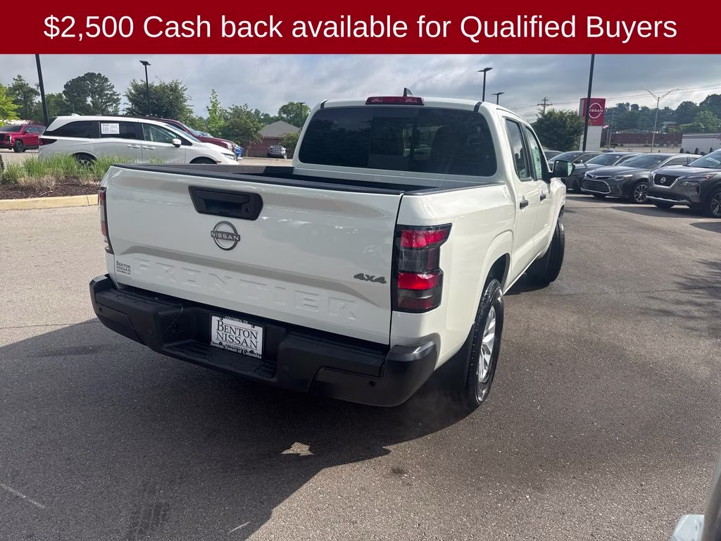 2026 Glacier White Nissan Frontier S 4X4 Truck
