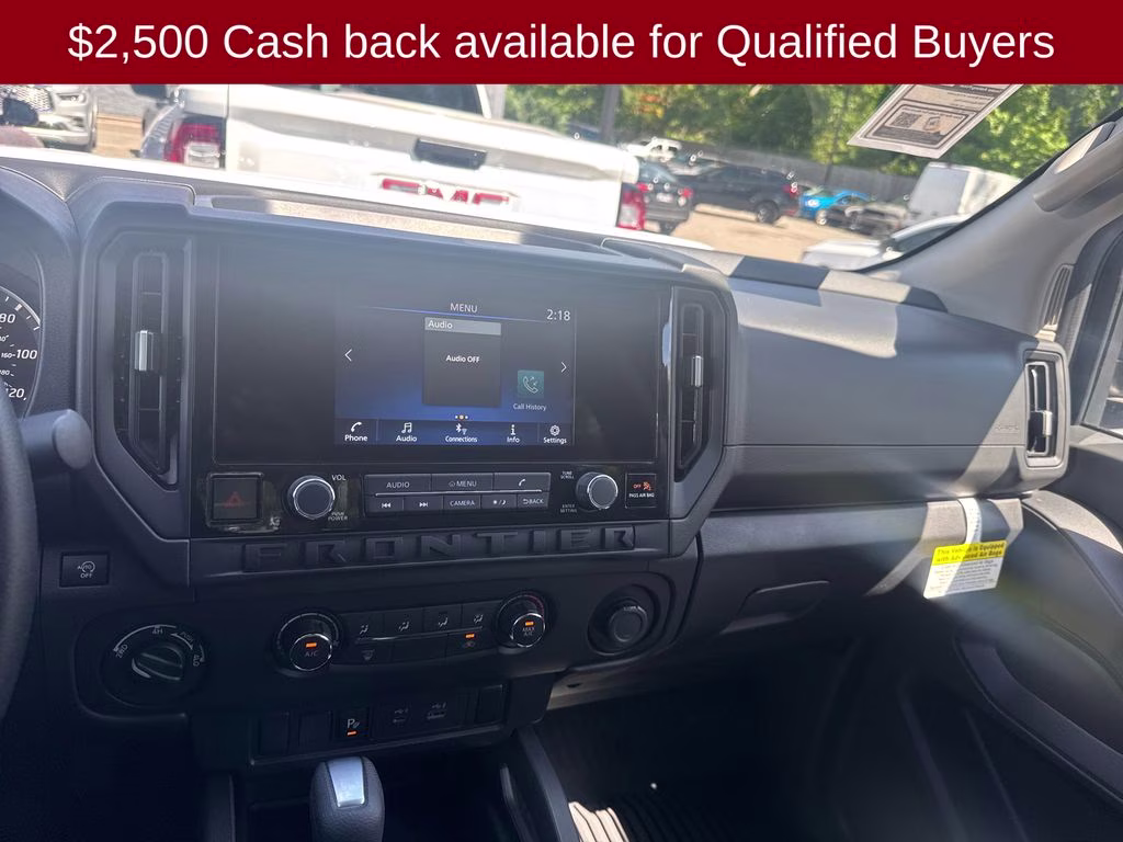2026 Glacier White Nissan Frontier S 4X4 Truck