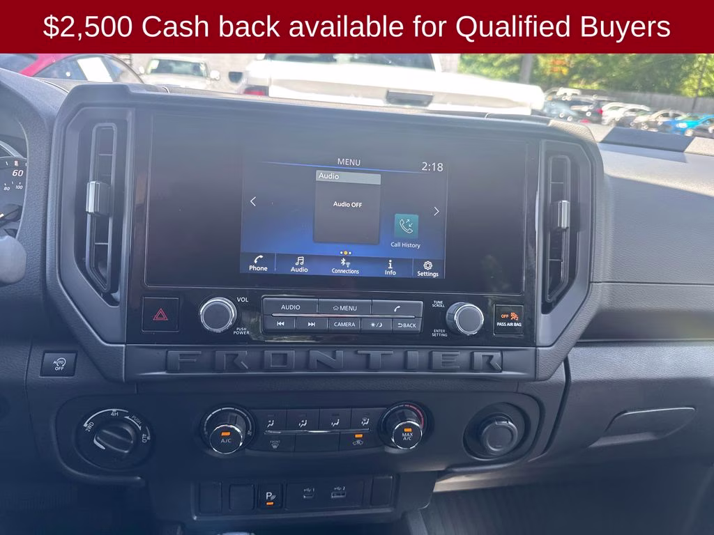 2026 Glacier White Nissan Frontier S 4X4 Truck
