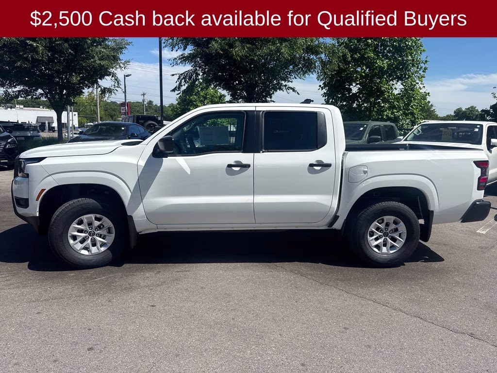 2026 Glacier White Nissan Frontier S 4X4 Truck