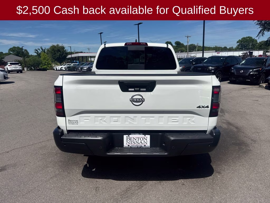 2026 Glacier White Nissan Frontier S 4X4 Truck