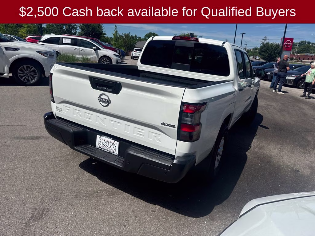 2026 Glacier White Nissan Frontier S 4X4 Truck