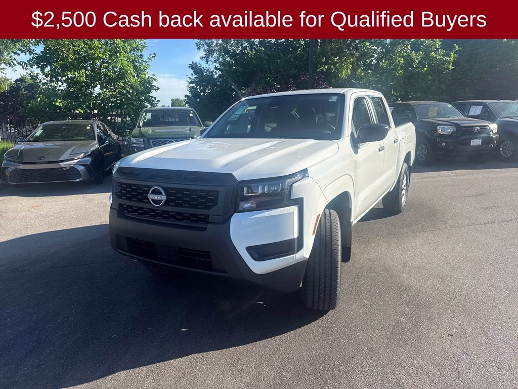 2026 Glacier White Nissan Frontier S 4X4 Truck