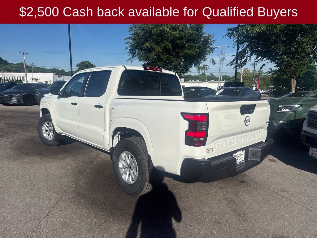 2026 Glacier White Nissan Frontier S 4X4 Truck