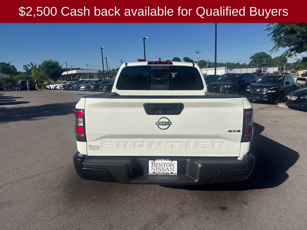 2026 Glacier White Nissan Frontier S 4X4 Truck