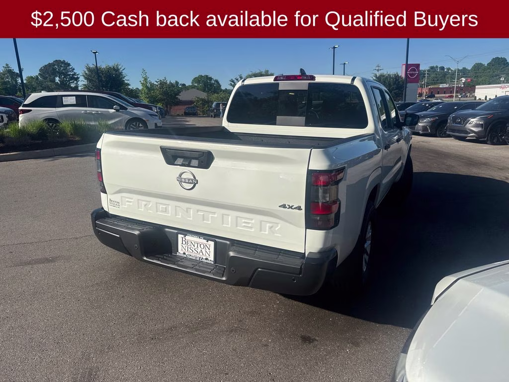 2026 Glacier White Nissan Frontier S 4X4 Truck