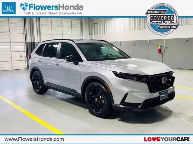 2026 Solar Silver Metallic Honda CR-V Hybrid Sport-L SUV