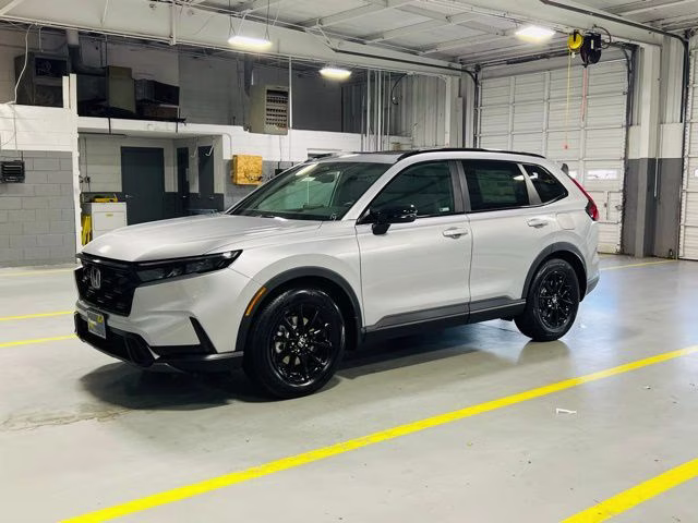 2026 Solar Silver Metallic Honda CR-V Hybrid Sport-L FWD SUV