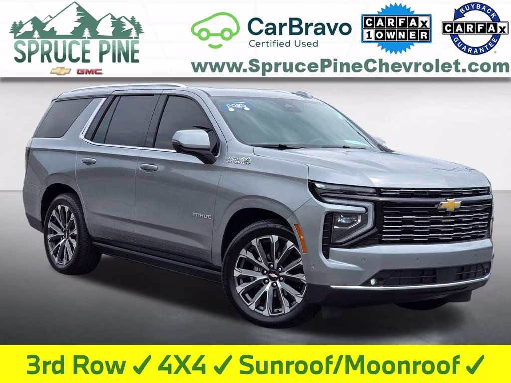 2025 Sterling Gray Metallic Chevrolet Tahoe High Country 4X4 SUV