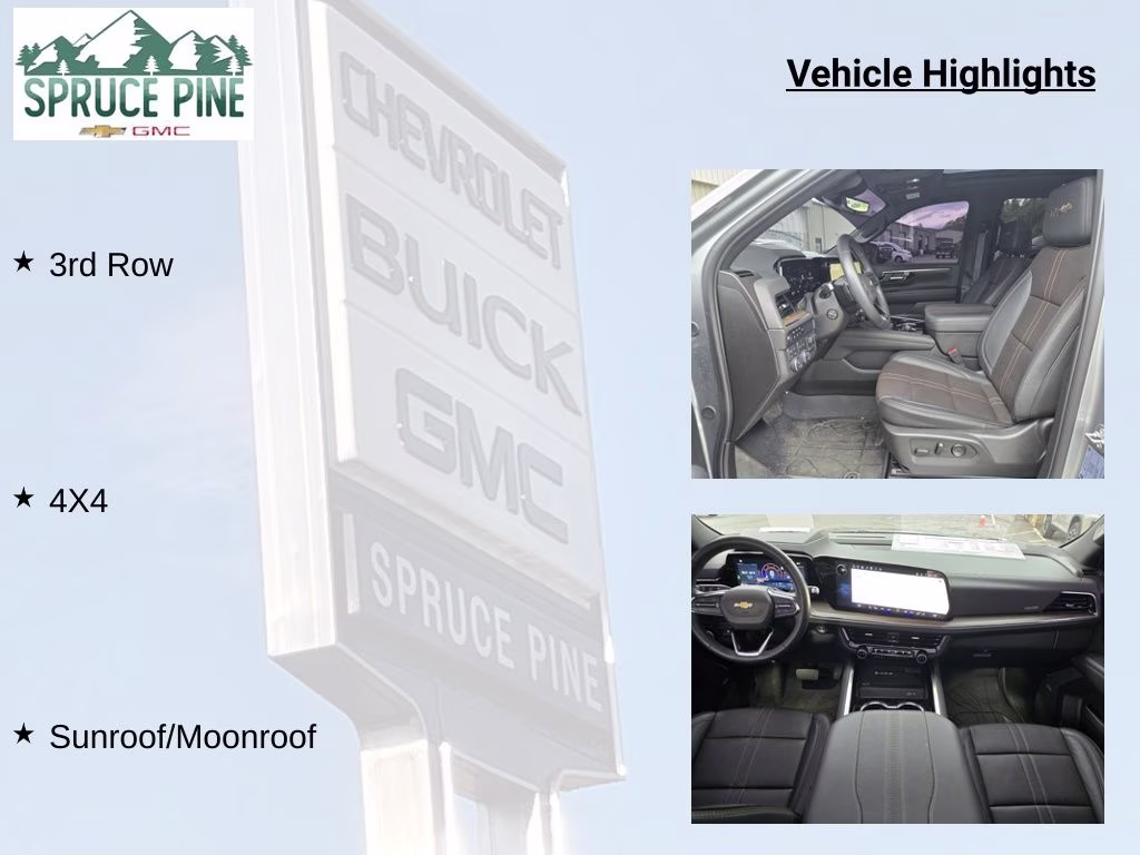 2025 Sterling Gray Metallic Chevrolet Tahoe High Country 4X4 SUV