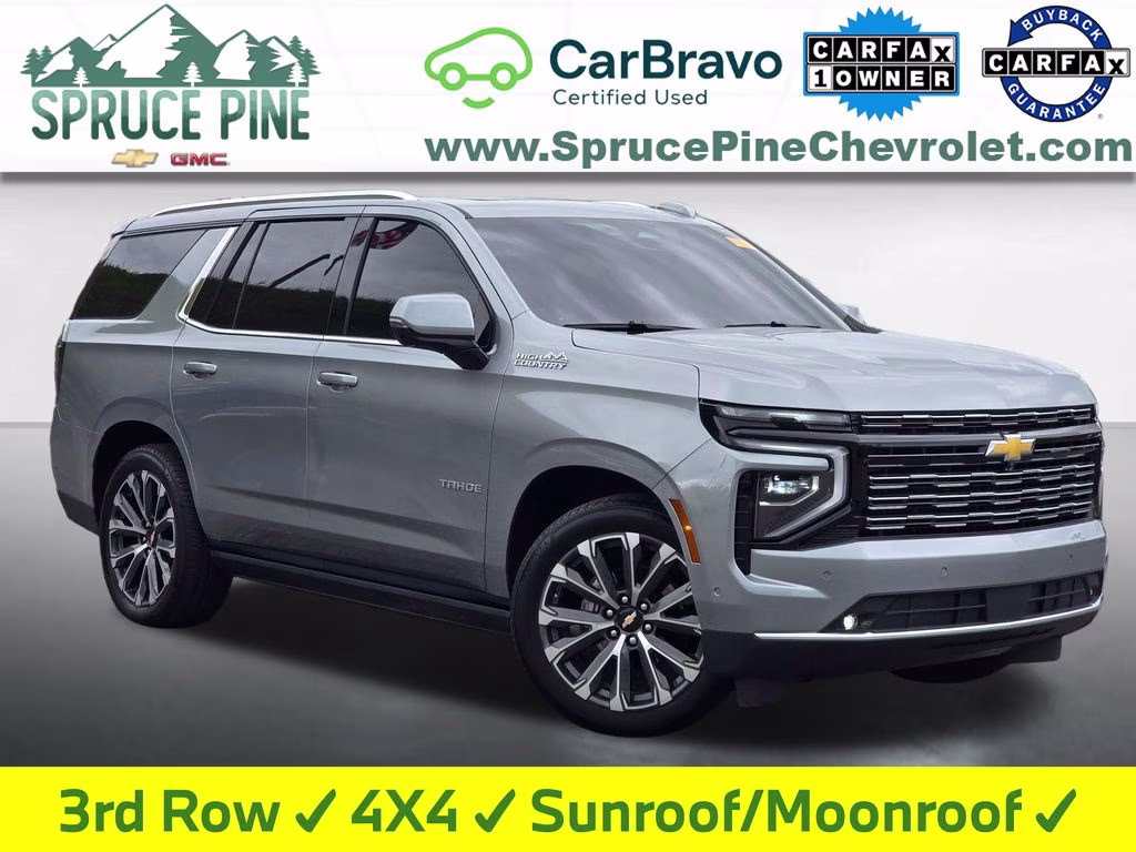 2025 Sterling Gray Metallic Chevrolet Tahoe High Country 4X4 SUV