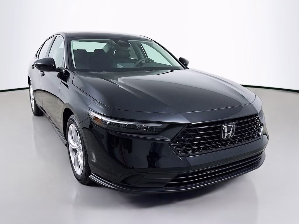 2025 Crystal Black Pearl Honda Accord LX FWD Sedan