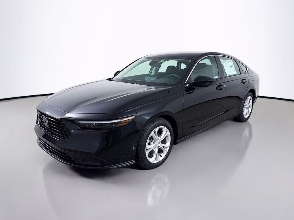 2025 Crystal Black Pearl Honda Accord LX FWD Sedan