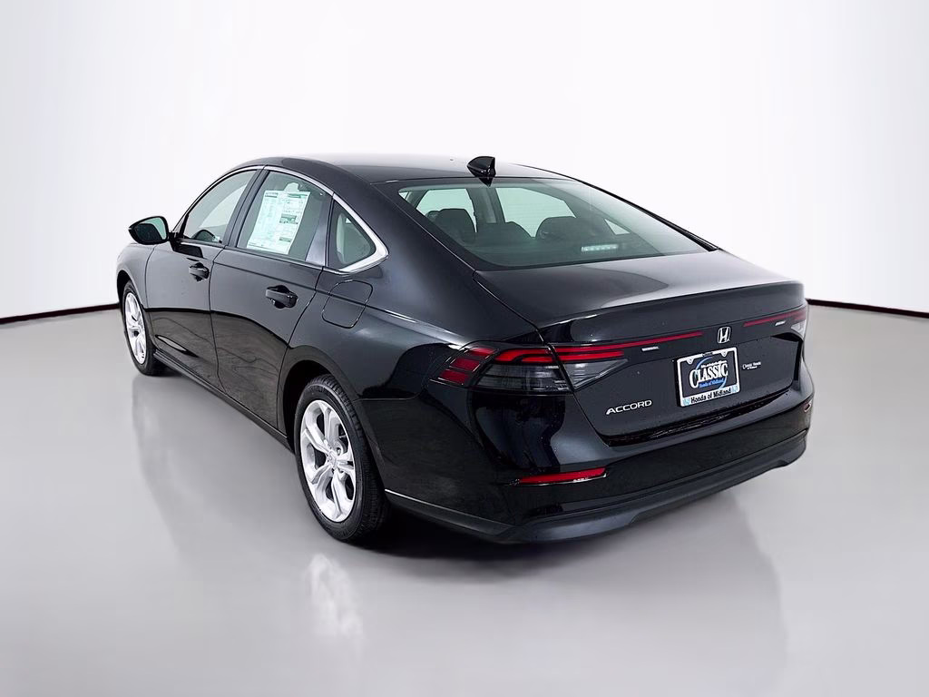 2025 Crystal Black Pearl Honda Accord LX FWD Sedan
