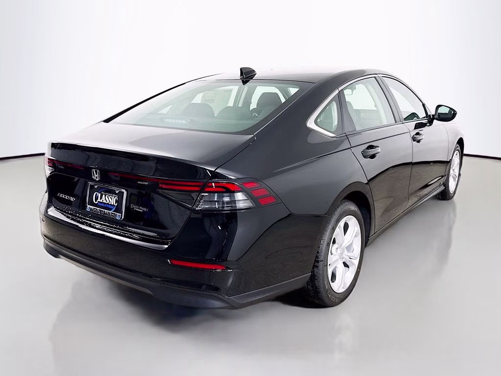 2025 Crystal Black Pearl Honda Accord LX FWD Sedan