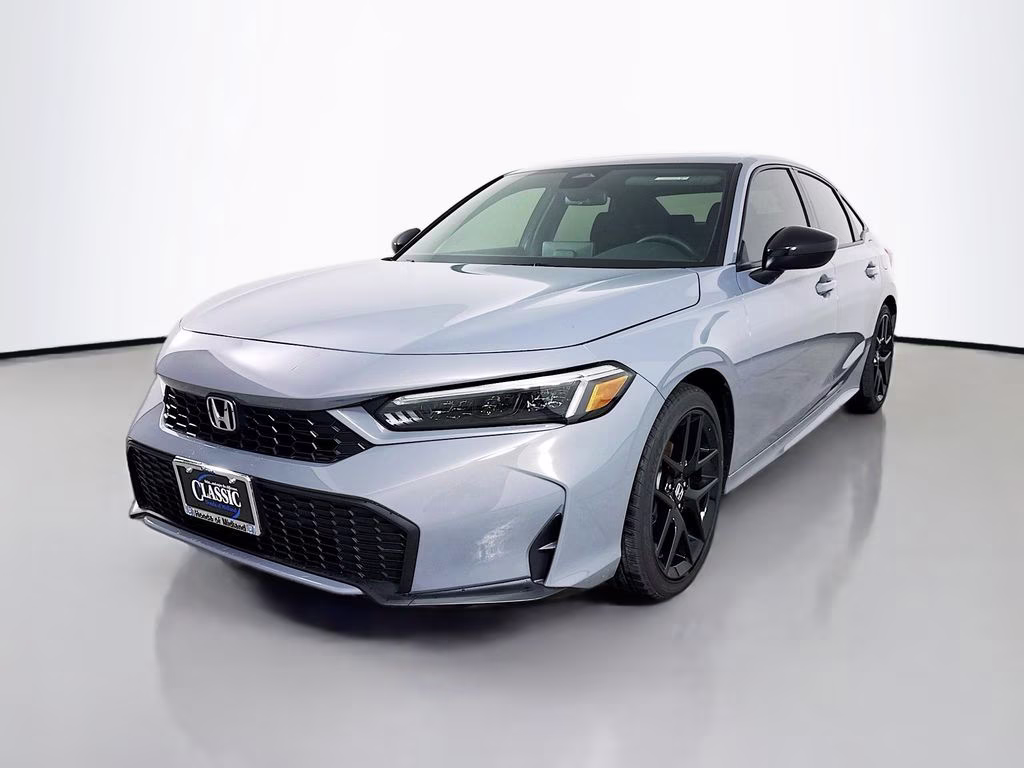 2026 Urban Gray Pearl Honda Civic Hybrid Sport FWD Sedan