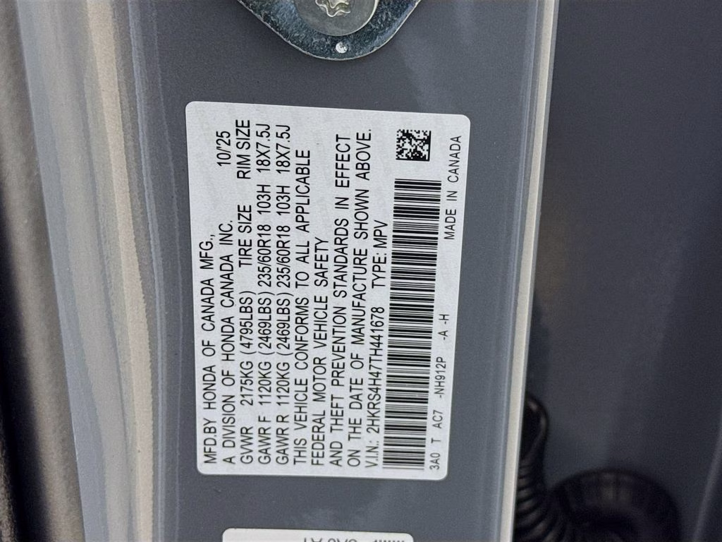 2026 Urban Gray Pearl Honda CR-V EX AWD SUV