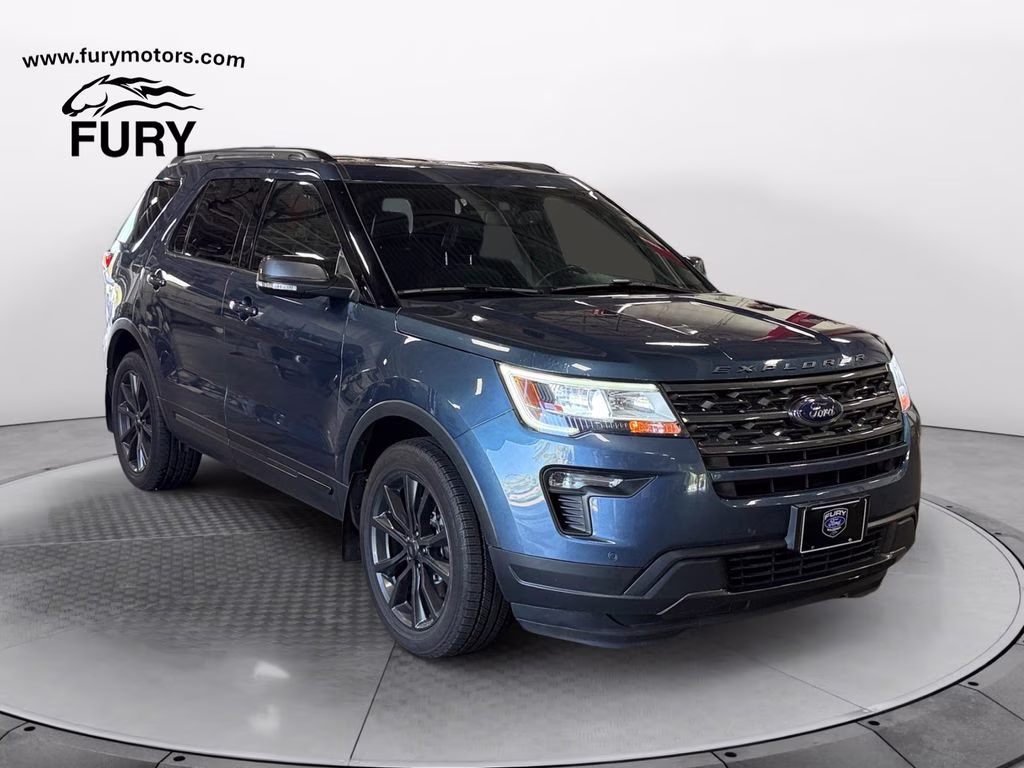 2019 Blue Metallic Ford Explorer XLT Sport Appearance w/Tow Pkg 4X4 SUV