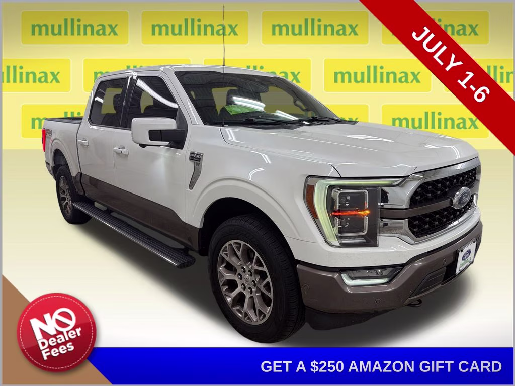 2021 Star White Metallic Tri-Coat Ford F-150 King Ranch 4X4 Truck