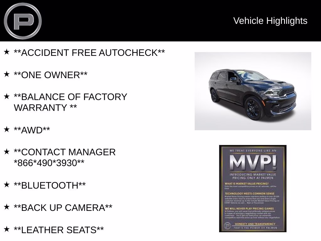 2025 DB Black Crystal Clearcoat Dodge Durango R/T Plus AWD SUV